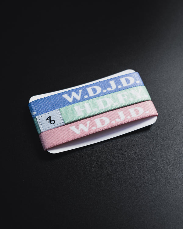 Pastel WDJD/HDFY Bracelet 3 Pack