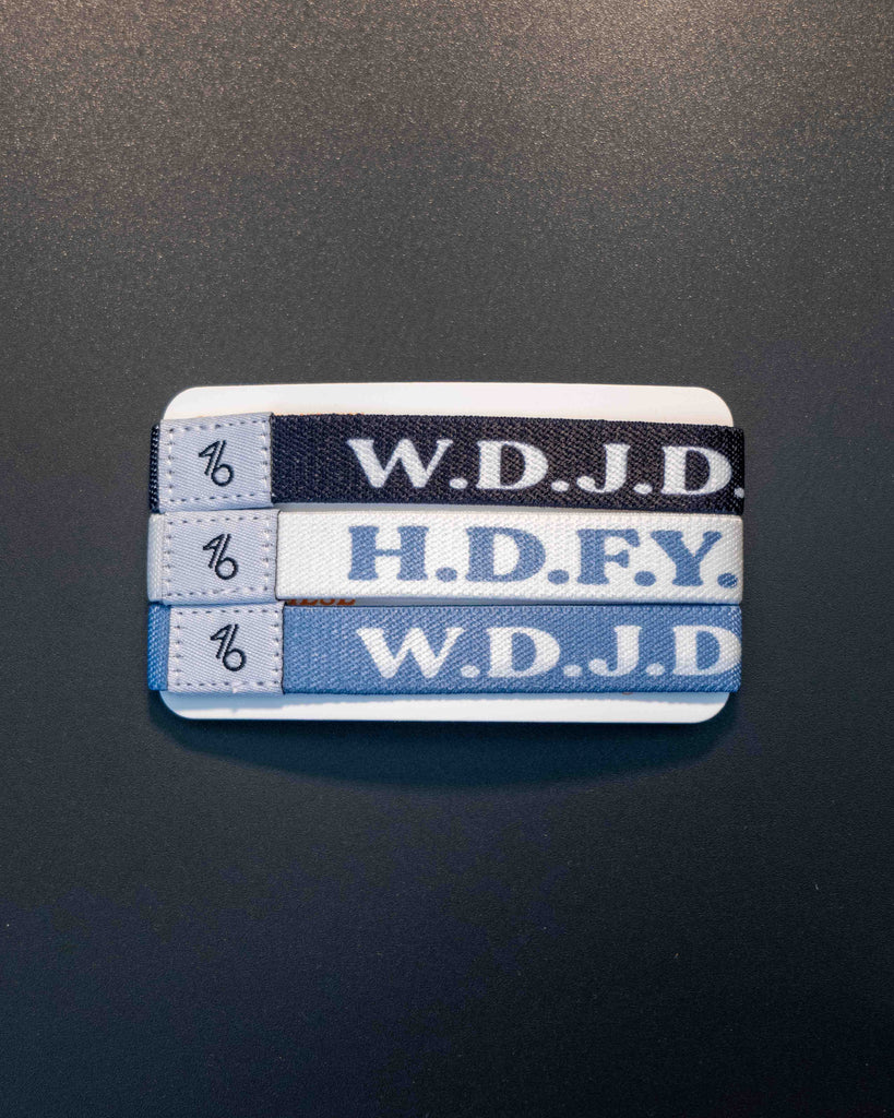 Blue WDJD/HDFY Bracelet 3 Pack